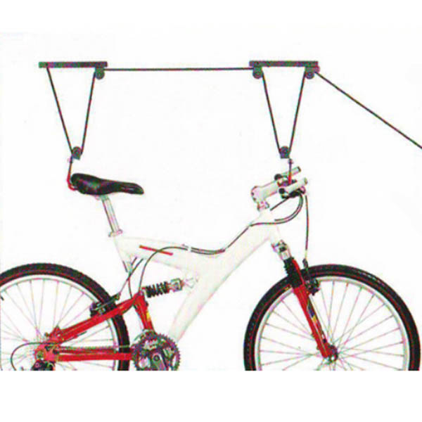 38428 PERCHA BICICLETA ELEVADOR DE ACERO