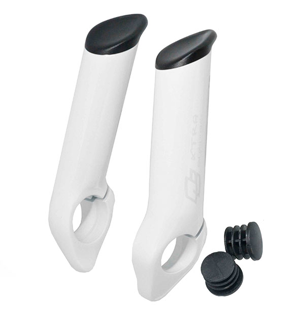 BAR-END WHITE COLOR ALUMINUM L:100 MM