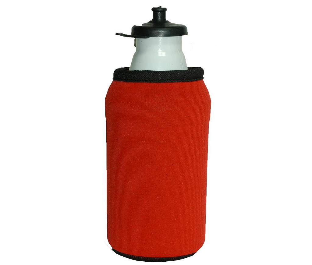 FUNDA BIDON NEOPRENO 500CC ROJO