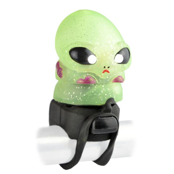 BOCINA CON LUZ VERDE CON FORMA DE ALIEN 