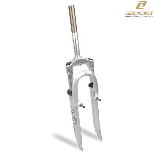 HORQUILLA SUSP.24" ROSCA 1-1/8" 25.4MM (28.6MM EXT) L-200mm PLATA VBRAKE QW