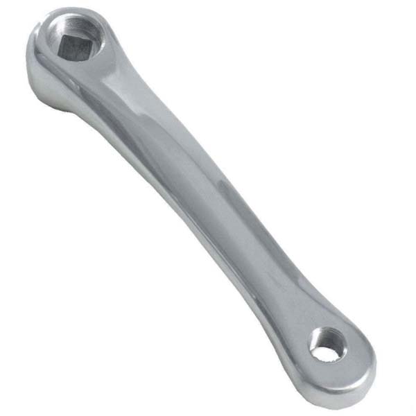 BIELA IZQUIERDA DE ALUMNIO PLATA 170MM