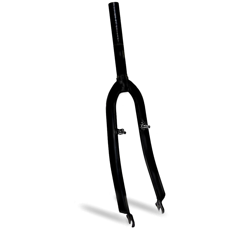 HORQUILLA 26" ACERO, ROSCA 25.4MM 1-1/8" (28.6MM EXT) L-200mm NEGRA