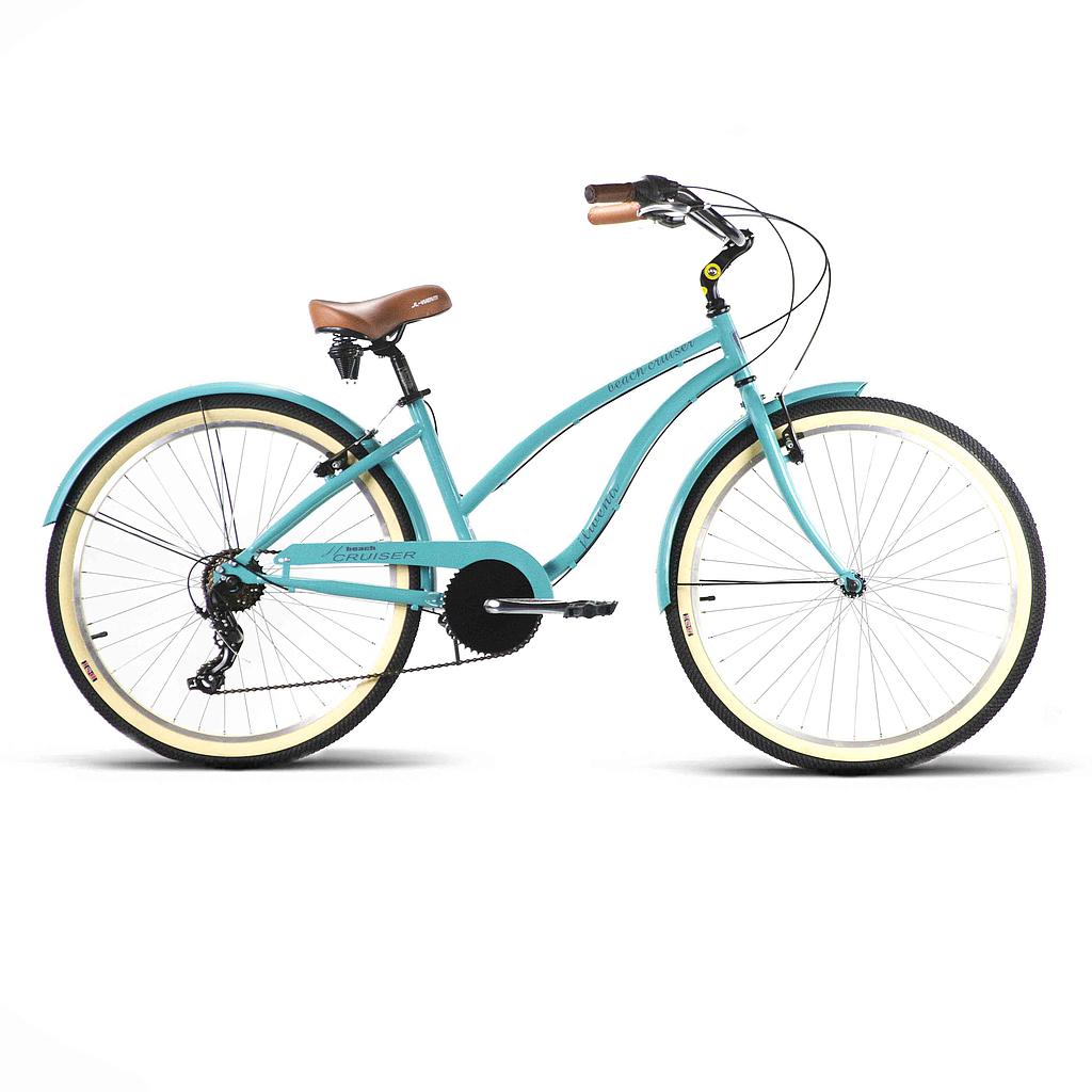 BEACH CRUISER 26" VERDE 6 VEL SHIMANO 2025