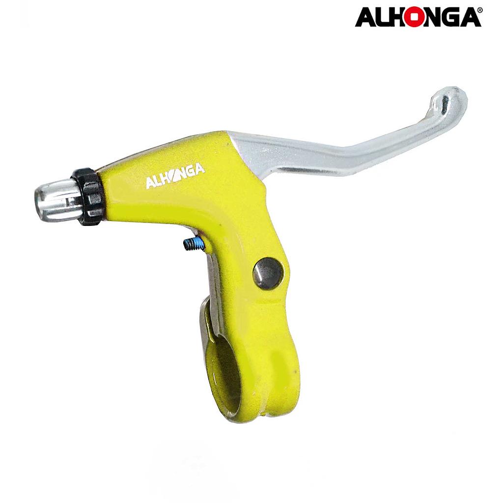 MANETAS FRENO V-BRAKE "ALHONGA" AMARILLO 2 DEDOS QW