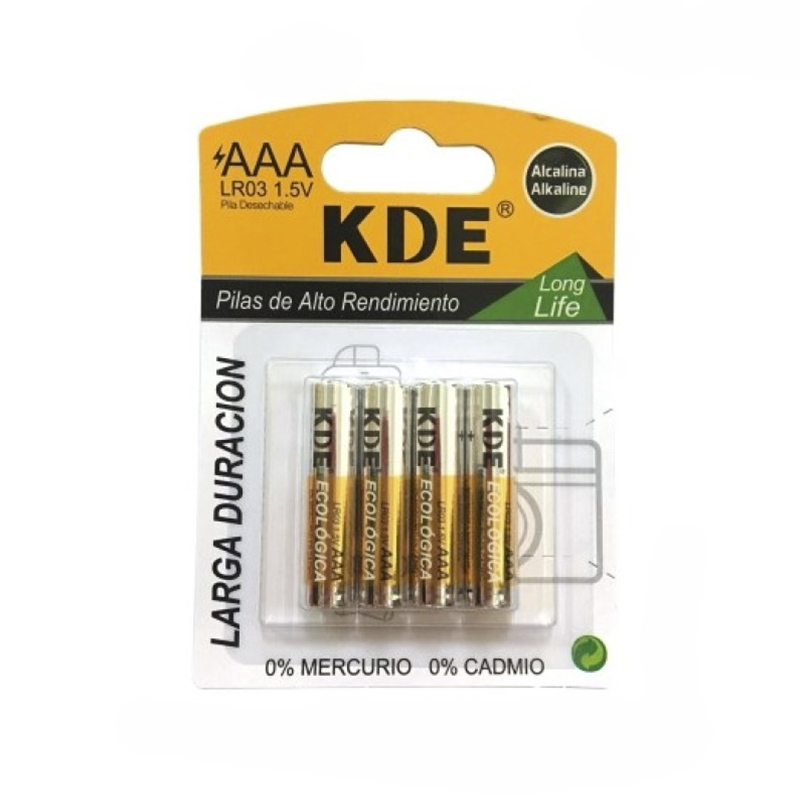 BLISTER PILAS AAA LR03 1.5V ALCALINA KDE