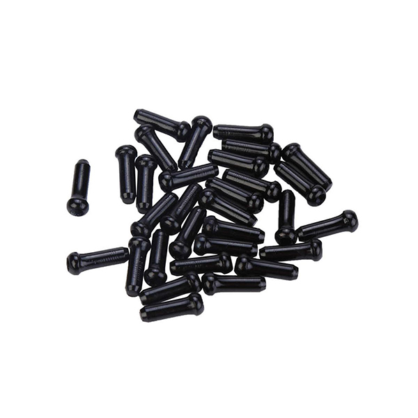 TERMINAL CABLE ALUM 1.5-1.8MM COLOR NEGRO (100 PCS)