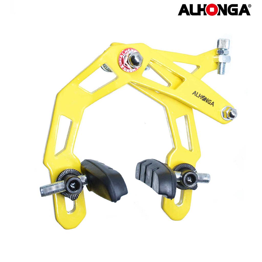 FRENOS HERRADURA BMX 2PCS "ALLONGA" ALUMINIO AMARILLO