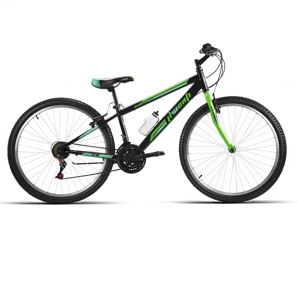 BICI 26" MTB HOMBRE ACERO ECO "B300" NEGRO/VERDE. 2024 T-18