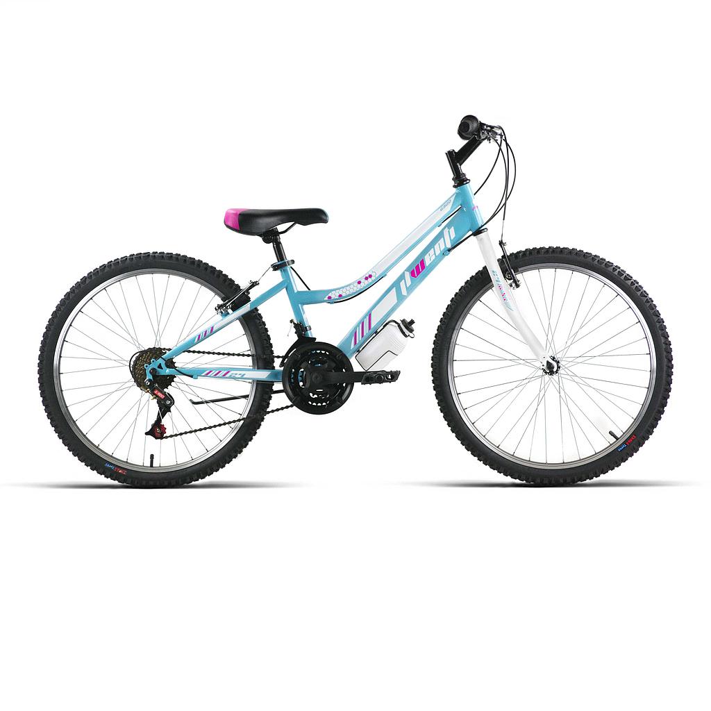 BICI 24" MTB NIÑA ACERO ECO "G300" CELESTE 2024
