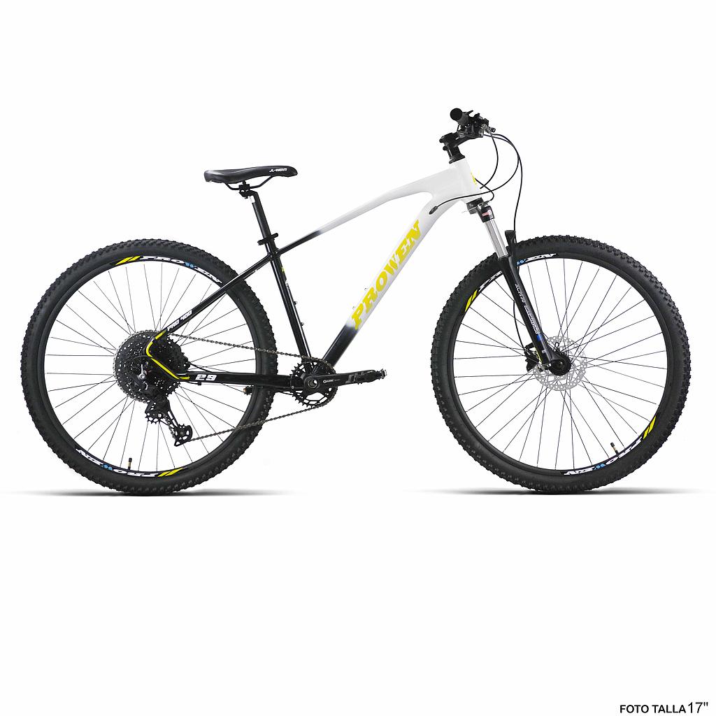 BICI 29" ALUM NEGRO/BLANCO "PROWEN" PRO400 DEORE 12VEL T-19