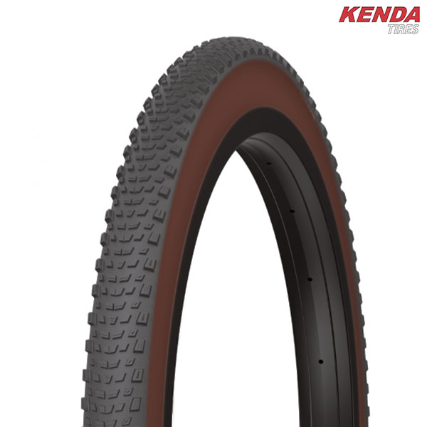 CUBIERTA 700 X 40C NEGRA/MARRON "KENDA" GRAVEL PLEG/TUBELESS 120TPI