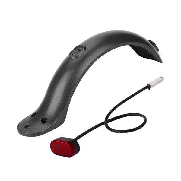 GUARDABARROS TRASERO COMPLETO XIAOMI PARA PATINETE CON LUZ NEGRO