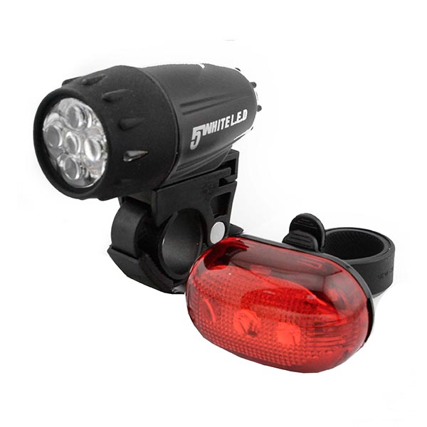 CONJUNTO LUCES DELT.TRAS 5 LED PILAS INCL.