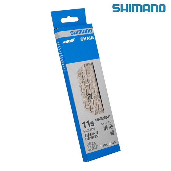 CADENA 11 VEL SHIMANO E8000 E-BIKE 116 ESL QLINK