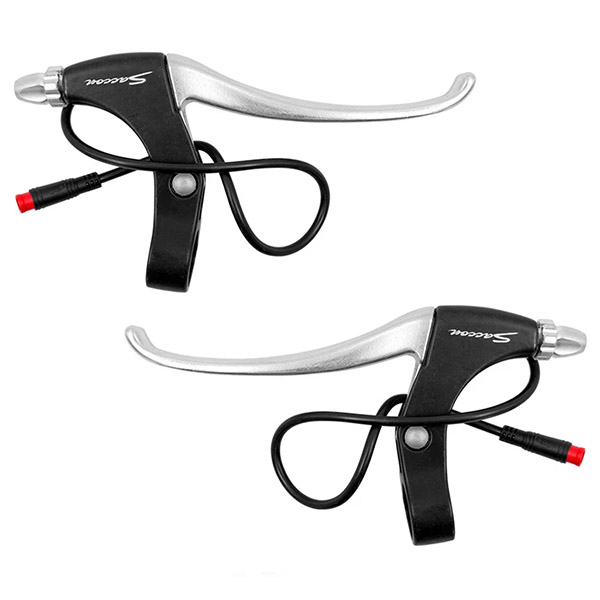 MANETAS FRENO ALUMINIO NEGRO "E-BIKE" 2 PIN M8 CUT OFF