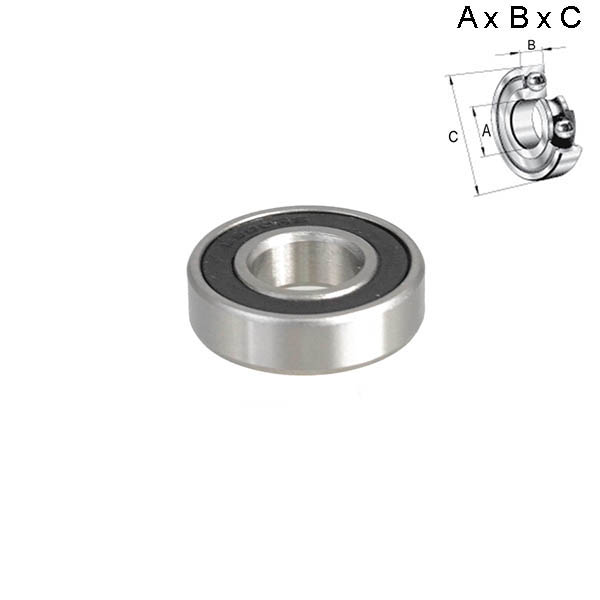 RODAMIENTO SELLADO 15x7x28mm (RUEDA) 6902RS CERAMICO
