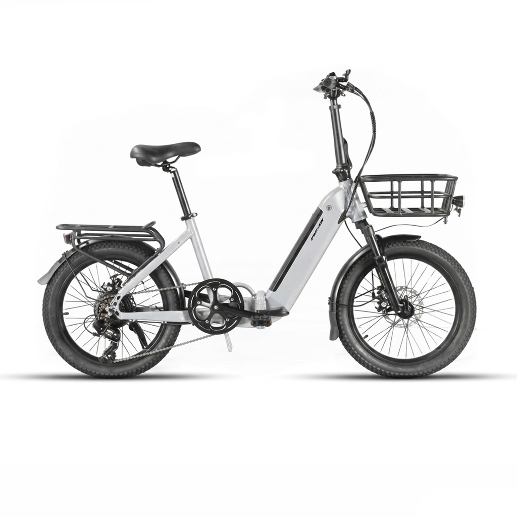 E-BIKE PLEGABLE 20" 7VEL "MOD MOVE" BLANCA (SIN CESTA)