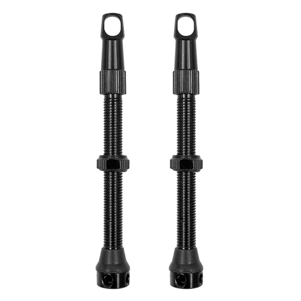 VALVULAS ALUMINIO F/V 48MM (PAR) COLOR NEGRO Dr.Bike (copia)