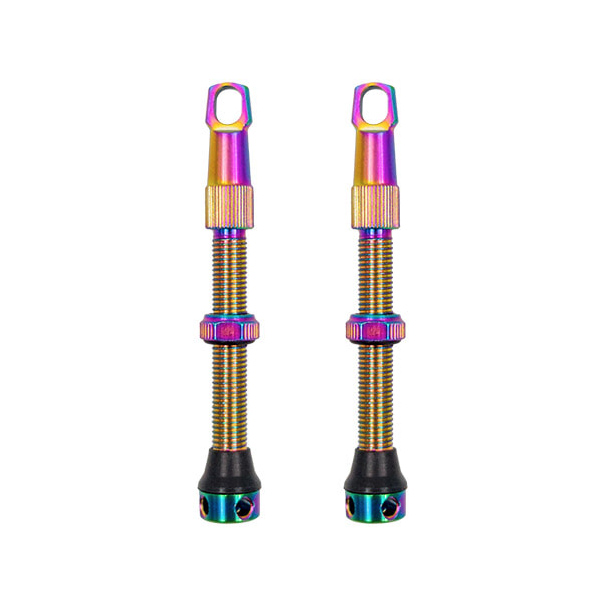 VALVULAS ALUMINIO F/V 48MM (PAR) COLOR OIL Dr.Bike