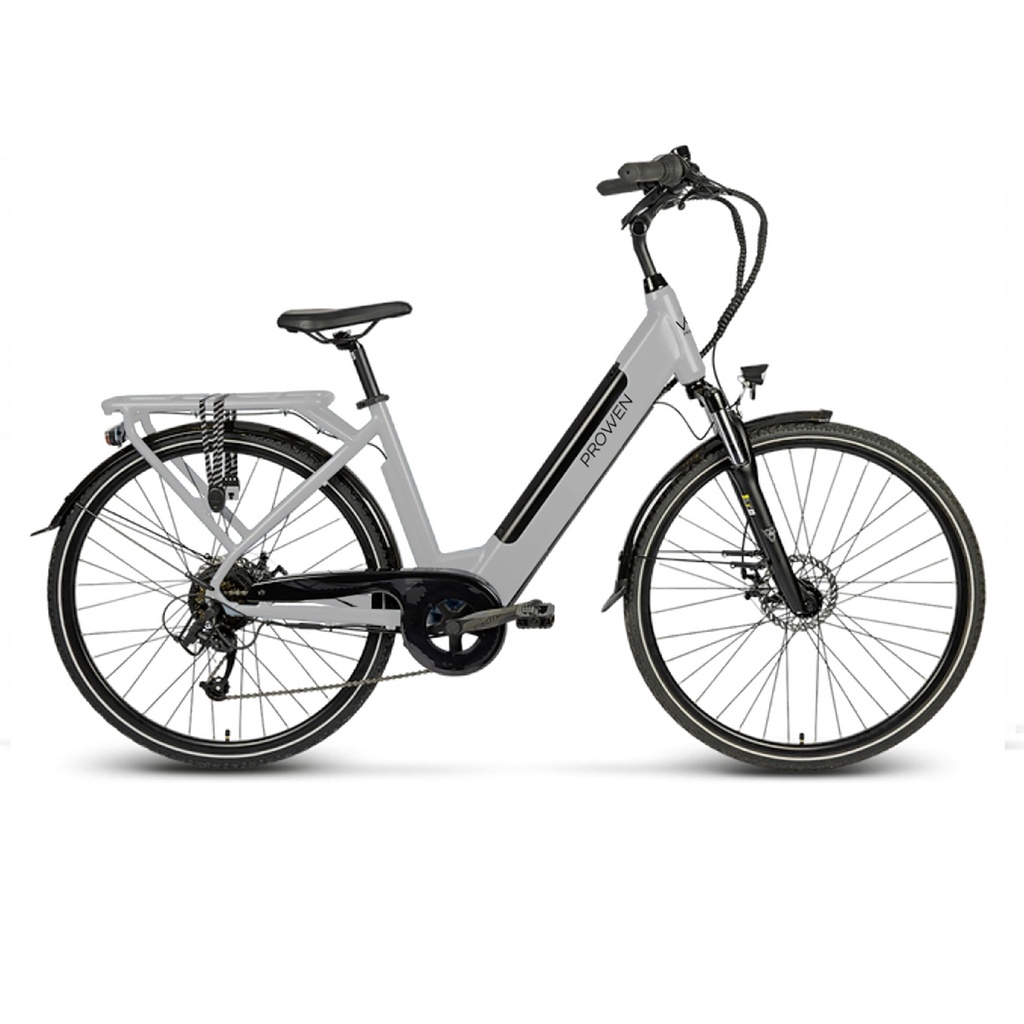 E-BIKE CTB 28" ALUMINIO GRIS 7V F/DISCO BAFANG 250W / 12.8Ah