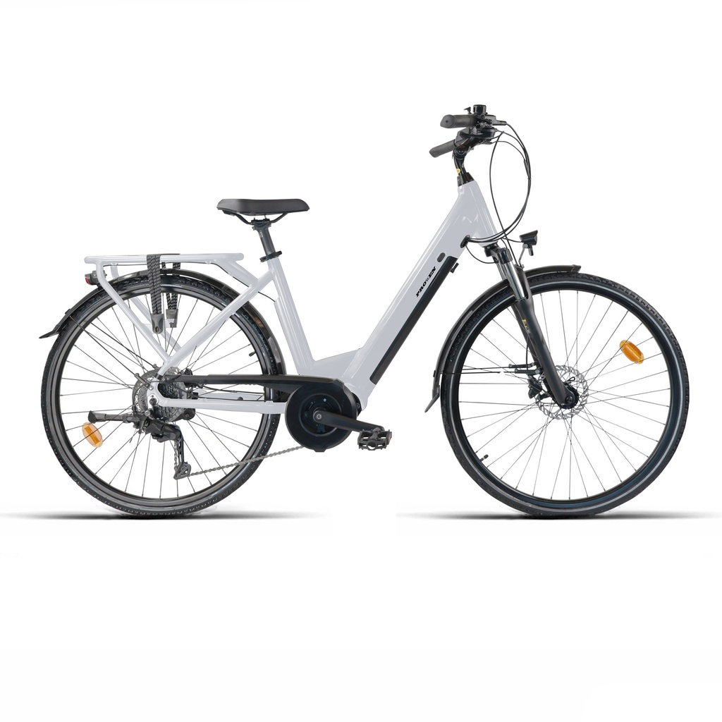 E-BIKE CTB 28" ALUMINIO MARFIL 9V CUES MT200 BAFANG 250W CENTRAL / 13Ah