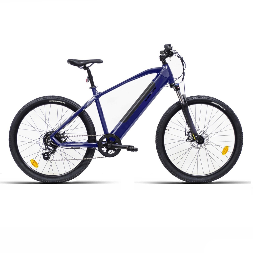 E-BIKE MTB 27,5" AZUL ALUMINIO 8V F/DISCO MEC. 250W / 13Ah