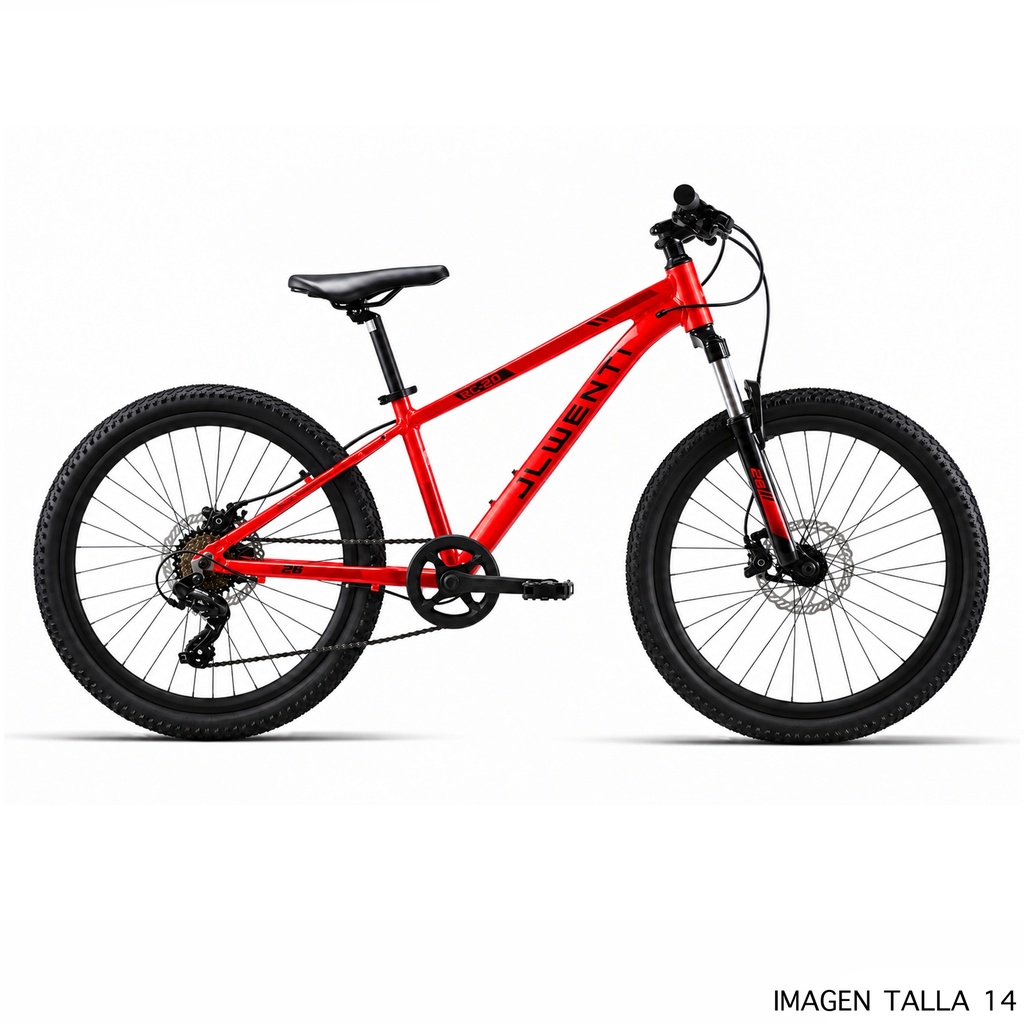 BICI 26" HOMBRE ALUM "RC230" 1x7 2027 ROJO T-16,5 DISCO HD