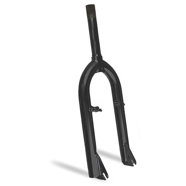 HORQUILLA 20" BMX VBRAKE NEGRA AHEAD 1-1/8" (28.6MM EXT) L-165mm