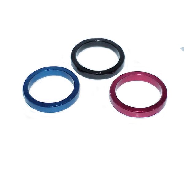 ESPACIADOR DIRECCION ROJO ANODIZ.25.4MM (1-1/8") 2MM