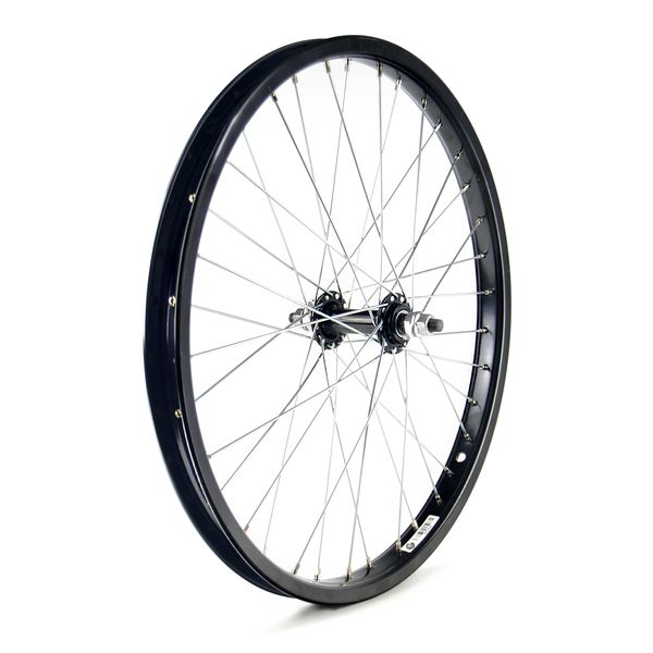 RUEDA DELANTERA DE BMX DE ACERO EN NEGRO 