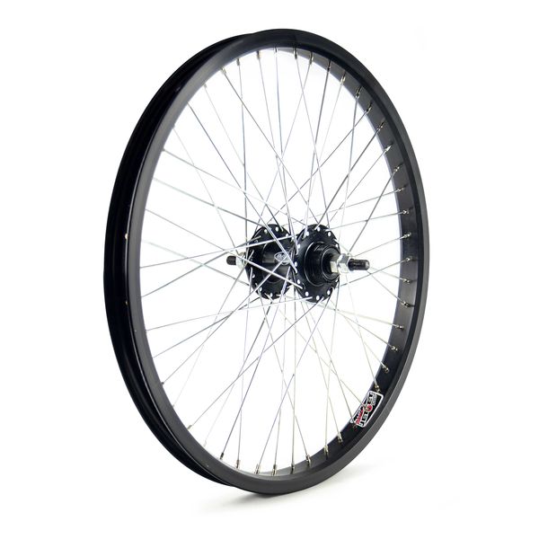 RUEDA TRASERA DE FREE, 48 RADIOS, EN NEGRO 