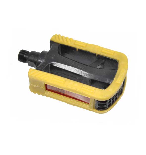 80004 PEDAL PLASTICO CON BOLAS FILO AMARILLO ROCA 9/16" QW