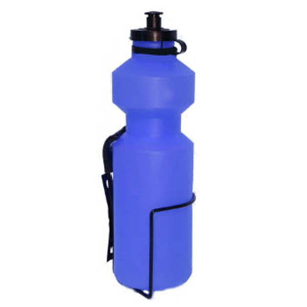 80472 CONJUNTO BIDON+PORTABIDON ACERO,AZUL