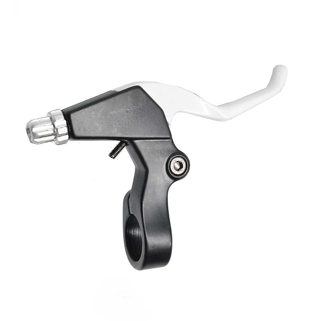 80846 MANETAS FRENO-V-BRAKE ALUMINIO NEGRO/BLANCO, 2 DEDOS QW
