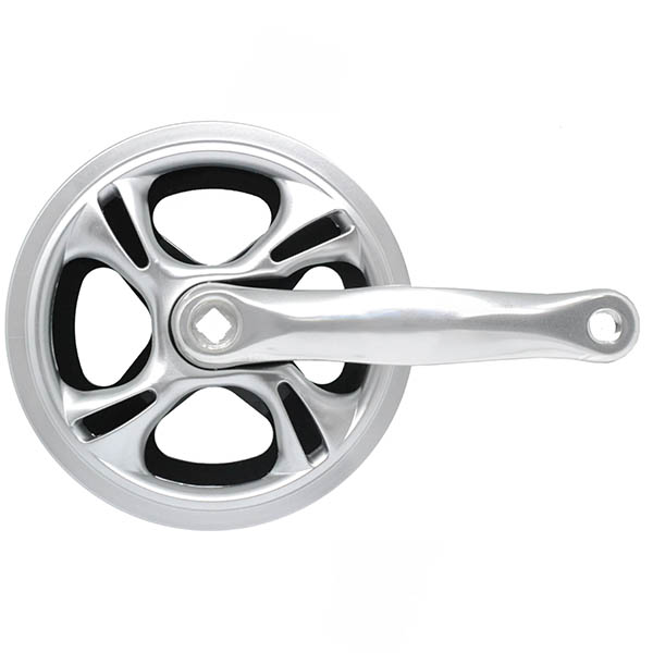 JGO.BIELAS 170MM 42D ALUMINIO PLATA (1-6 Y 7 VEL.) 