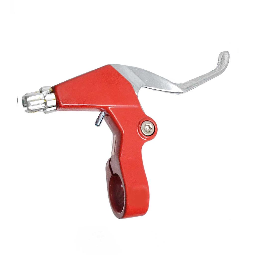 MANETAS FRENO V-BRAKE ALUMINIO EN ROJO/PLATA QW