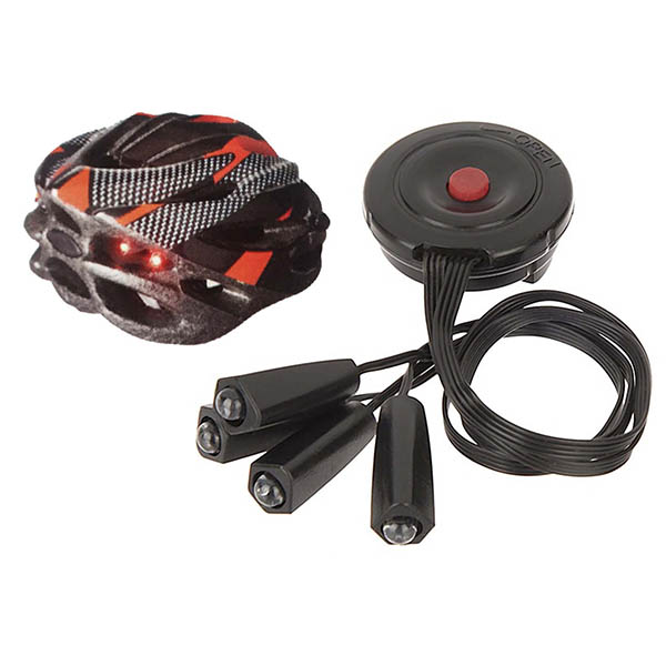 CONJUNTO DE LUCES TRASERAS PARA EL CASCO 