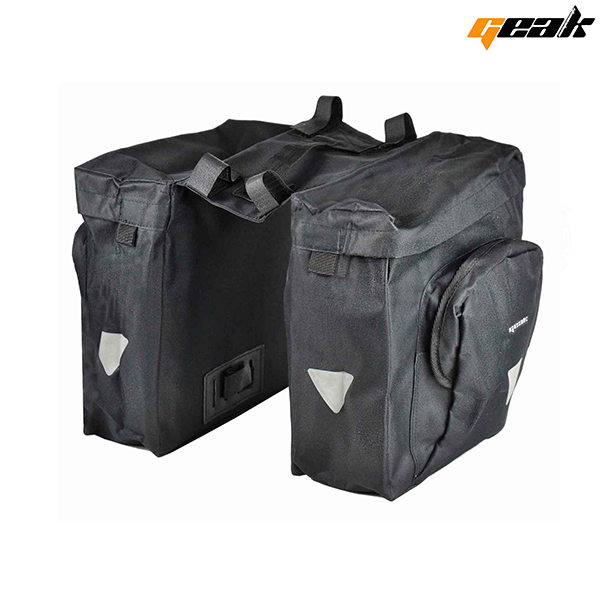 ALFORJA "GEAK",NEGRO CON 2 COMPARTIMENTOS, CAPACIDAD; 10.9X2L.