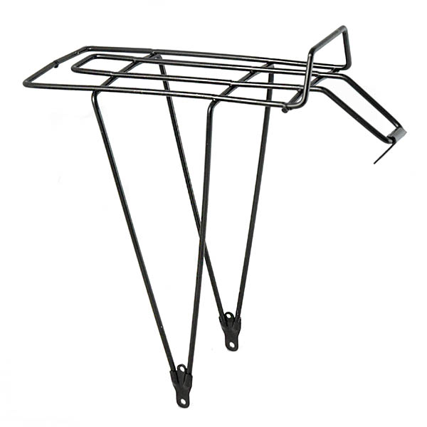 PORTAMALETAS ACERO NEGRO BICI 26"