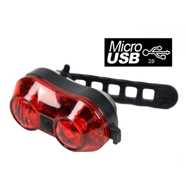 80188 LUZ TRASERA RECARGABLE USB C/SOPORTE GOMA QW