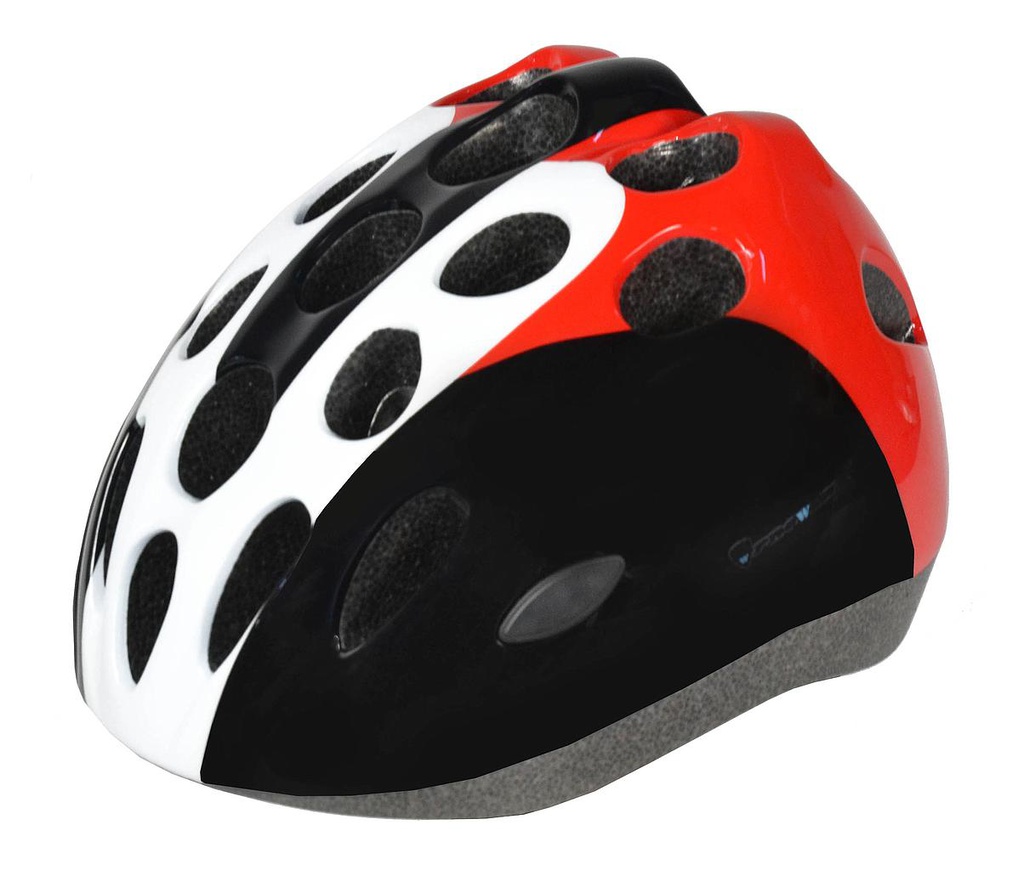 CASCO INFANTIL ROJO/NEGRO "IN MOULD" VARIAS TALLAS