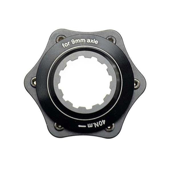 ADAPTADOR PARA FRENOS DISCO, 9MM, NEGRO