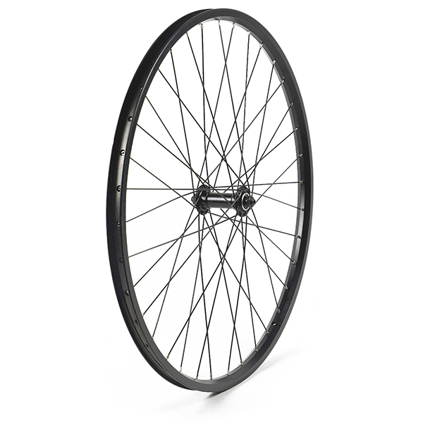 RUEDA DELANTERA 26" NEGRA, PERFIL 20MM ALUMINIO 36 H C/CIERRE