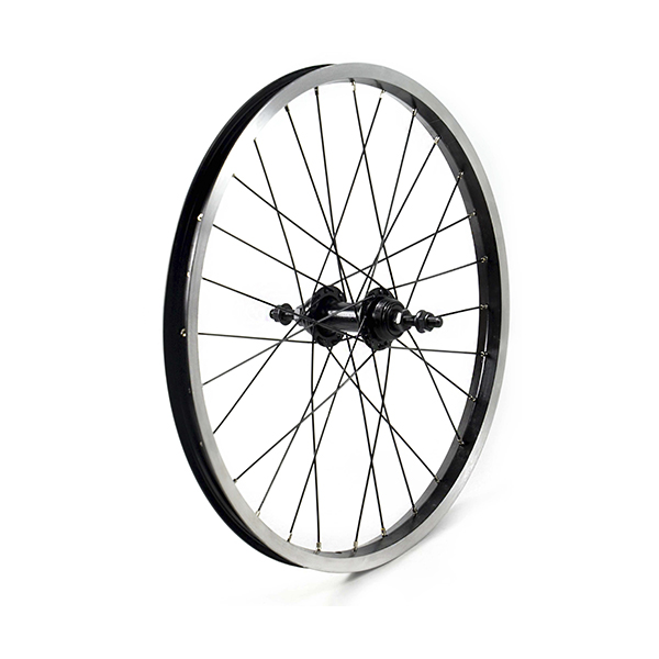 17808T RUEDA TRASERA 20" 1VEL, NEGRA, BUJE ACERO 28H QW