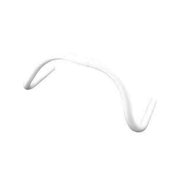 MANILLAR FIXIE ALUMINIO CURVO EN BLANCO, 25.4 MM 420MM