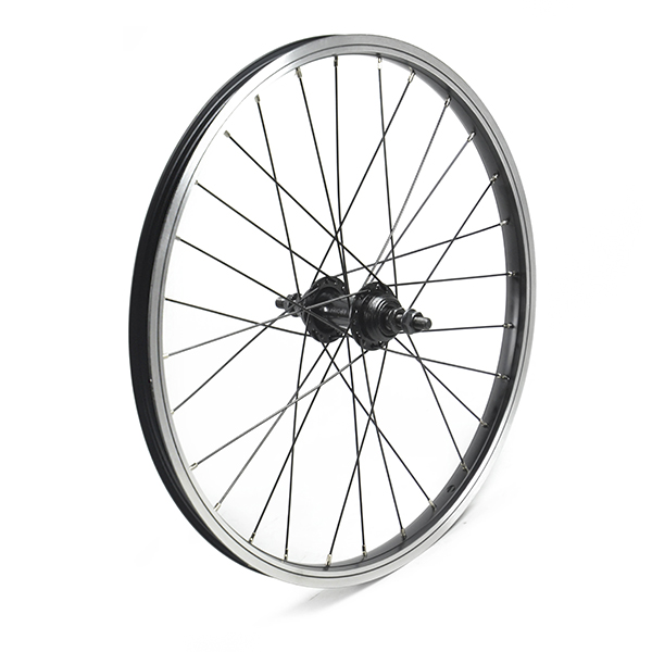 RUEDA TRASERA 20" NEGRA, 1 VEL 28 H