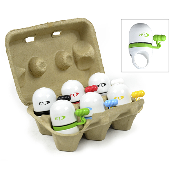 TIMBRE GOLPE, DISEÑO-HUEVO, ALUM.TOP, CARTON 6/PCS.