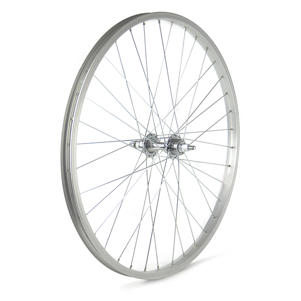RUEDA DELANTERA 24" (ETRTO 507) PLATA, 36H TUERCA QW