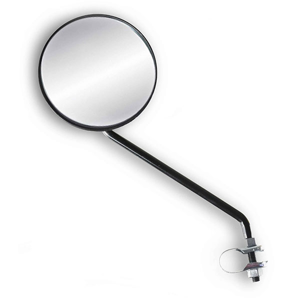 PAR ESPEJOS REDONDO 10,2 CM DE DIAMETRO, PVC NEGRO